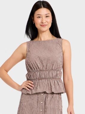 SOLD OUT ✨a new day Seersucker Peplum Top